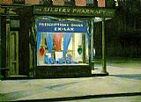 Edward Hopper Drug Store painting